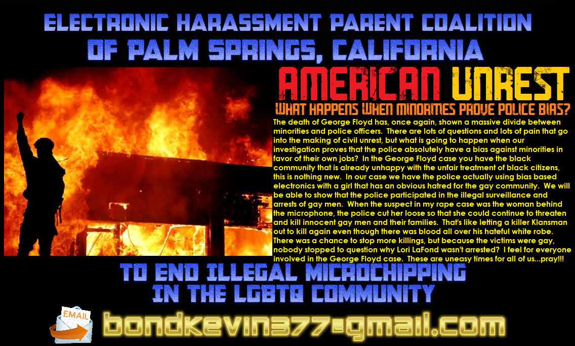 Electronic Harassment Parent Coalition of Palm Springs, California Symptoms and Physical