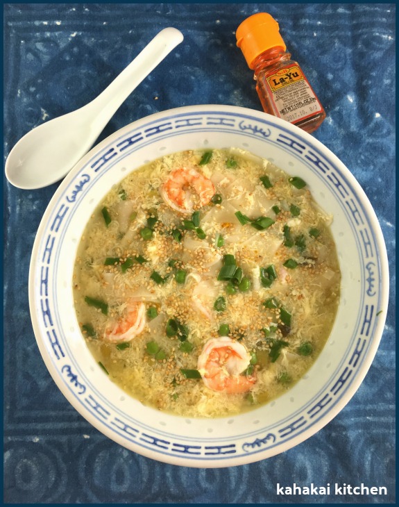 Kahakai Kitchen Mark Bittman's Shrimp and Egg Drop Soup with Wonton