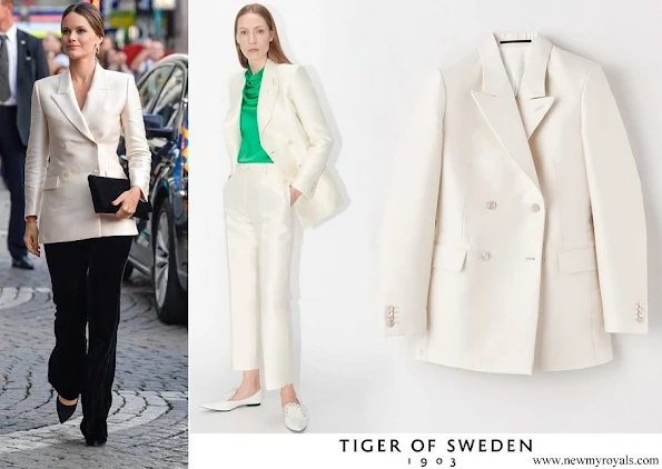 Princess Sofia wore Tiger of Sweden Desert Blazer