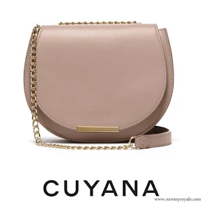 Meghan Markle carried CUYANA Mini Chain Saddle Bag