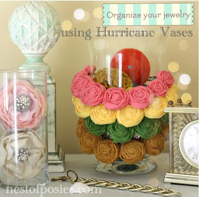 Organize with Hurricane Vases