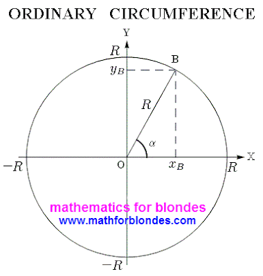 Ordinary circumference. What trigonometric circle. Mathematics for blondes.