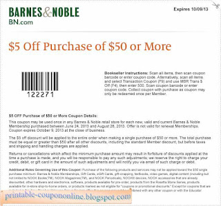 Free Printable Barnes & Noble Coupons Free Printable Barnes & Noble Coupons