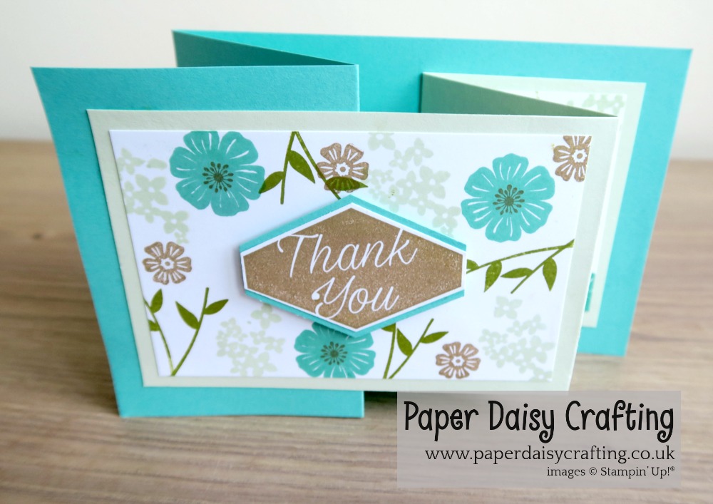 Paper Daisy Crafting How to make a Double Z fold card