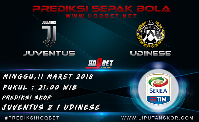 Prediksi Juventus vs Udinese 11 Maret 2018 http://www.liputanskor.com/