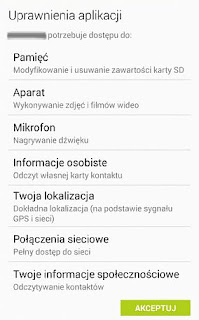 Uprawnienia aplikacji Uprawnienia aplikacji