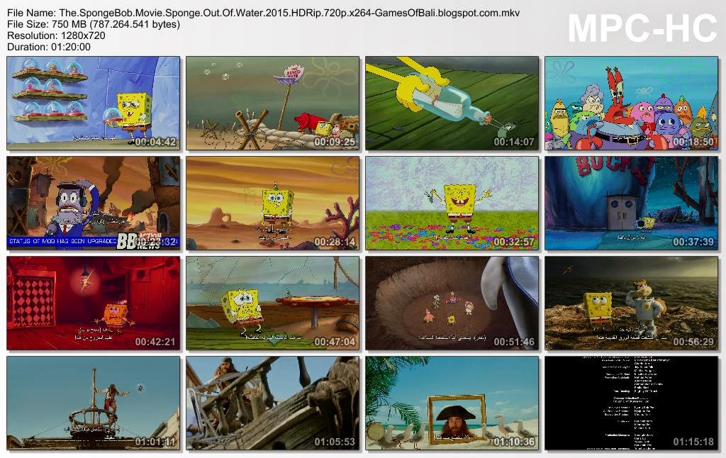 Download Film Movie Spongebob The Movie : SPONGE OUT OF WATER 3D HDRip 72.....