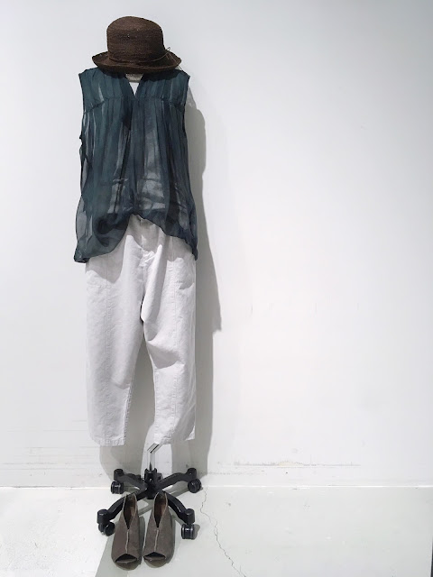 pas de calais【パドカレ】キュプラシフォンwater colorプリント ブラウス◆エイティエイトeighty88eight 綾川 香川県・新居浜愛媛県     