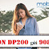 Đăng ký gói DP200 Mobifone nhận ngay 8GB data tốc độ cao