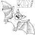 Desenhos de Morcegos para Colorir