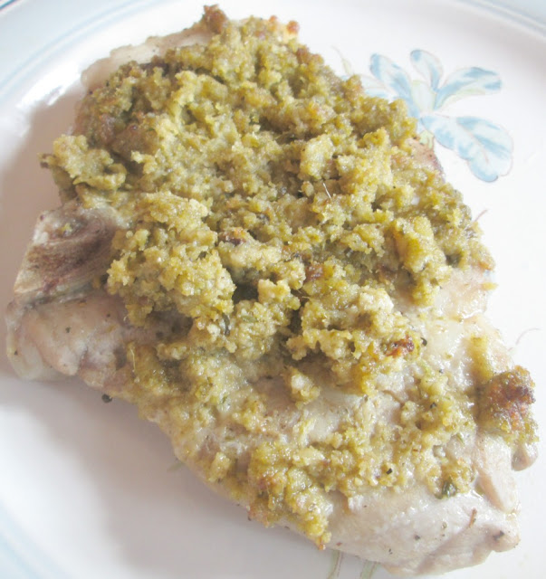 Easy Pesto Pork Chops Recipe