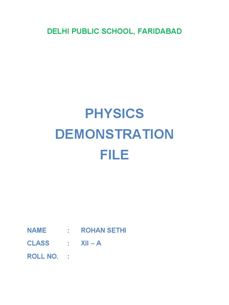 download physics investigatory project file of class 11 in word pad download physics investigatory project file of class 11 in word pad
