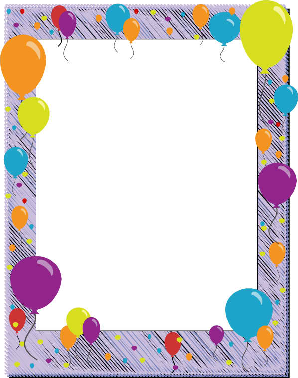 6 Free Borders For Birthday Invitations 