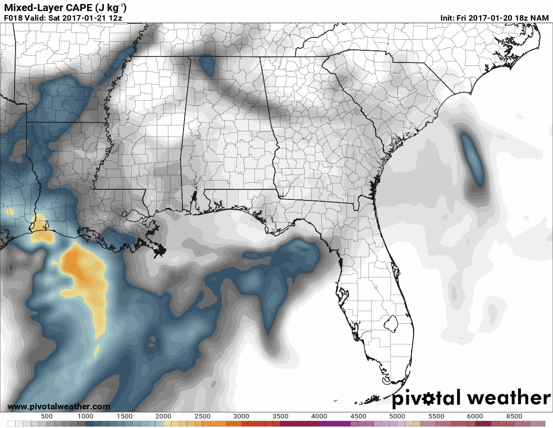 nam model forecast of mlcape mixed layer cape from 6 am cst to 3 pm cst saturday animation courtesy of pivotalweather com nam model forecast of mlcape mixed layer cape from 6 am cst to 3 pm cst saturday animation courtesy of pivotalweather com