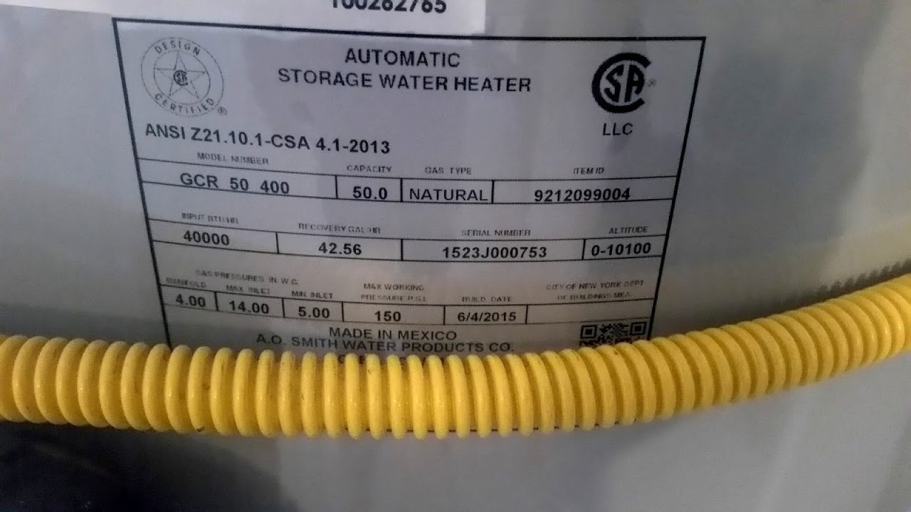 Ao Smith 50 Gallon Gas Water Heater Reviews Review Choices