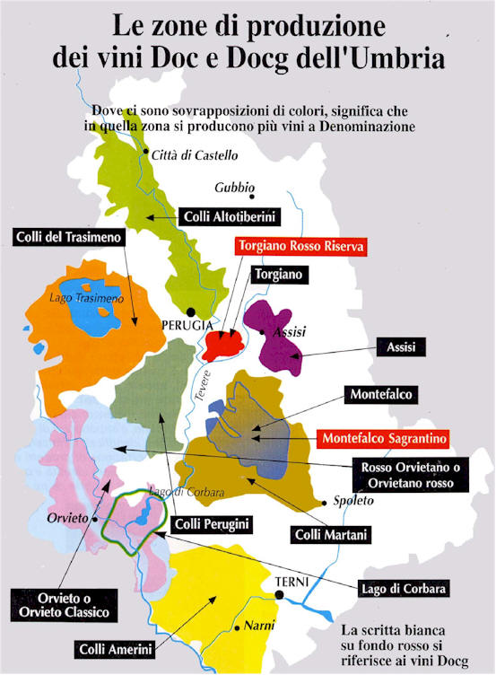 Wine Mise en abyme The Montefalco wine region of Umbria, Italy