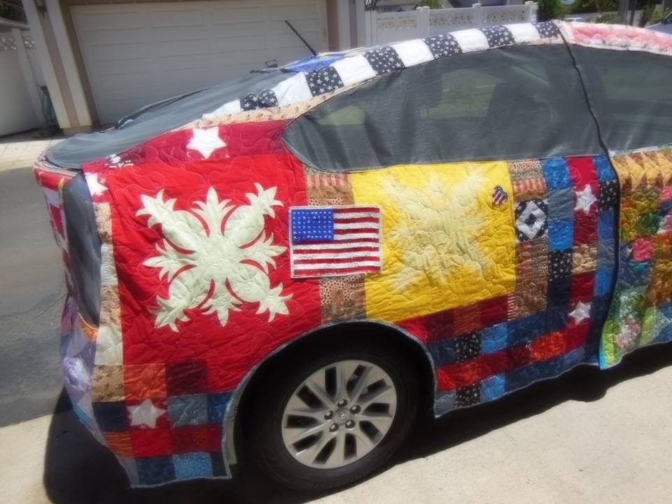 The Patriotic Quilter Car Cover