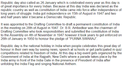 Republic Day Speech Essay for 7th Class Students, Kids, Childs Republic Day Speech Essay for 7th Class Students, Kids, Childs