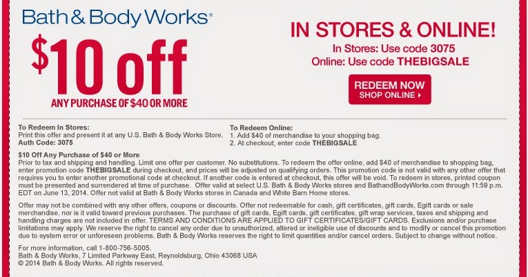 Bath & Body Works Coupons: $10 off $40 | Your Retail Helper