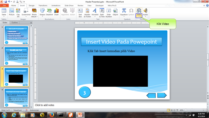 Membuat Presentasi dengan Powerpoint Rumah Belajar Online