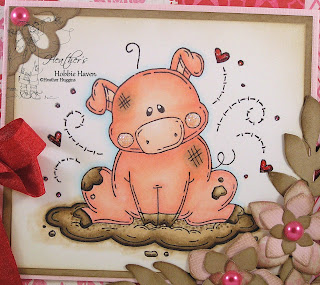 Heather's Hobbie Haven Piggy Bath Card Kit