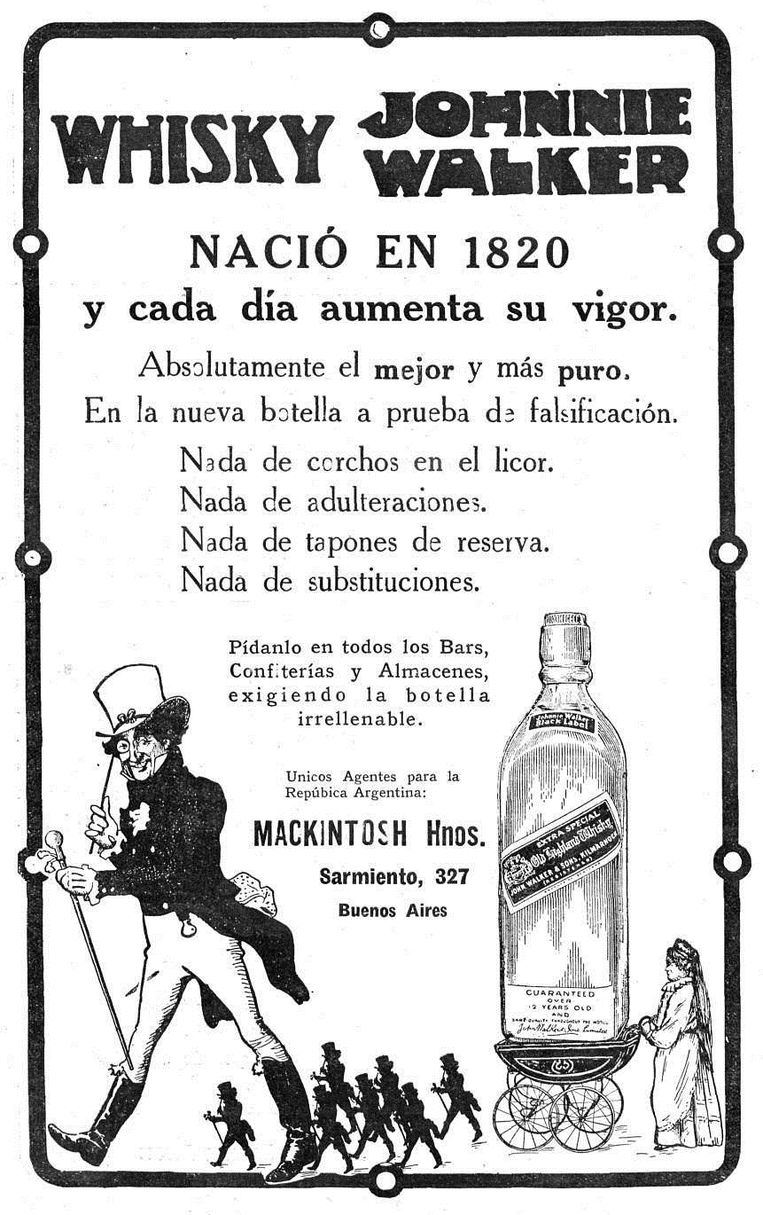 EL BARMAN CLÁSICO ARGENTINO WHISKY JOHNNIE WALKER