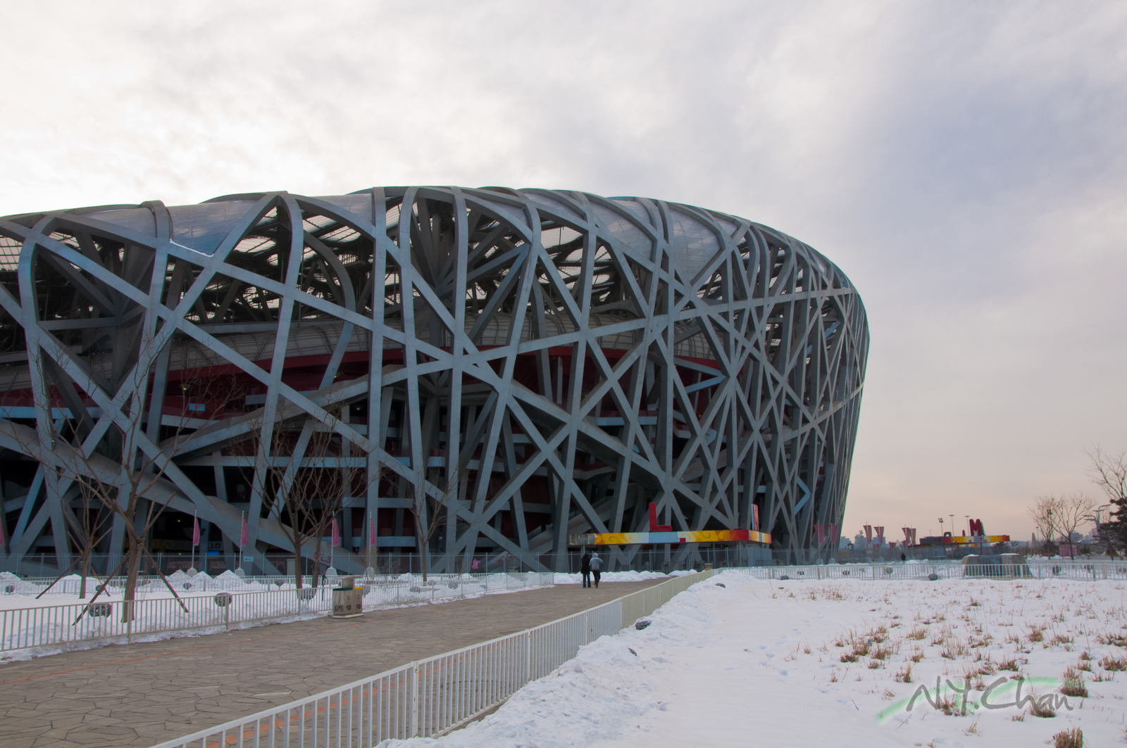 AI Artificial Imagination Bird's Nest Olympic Stadium