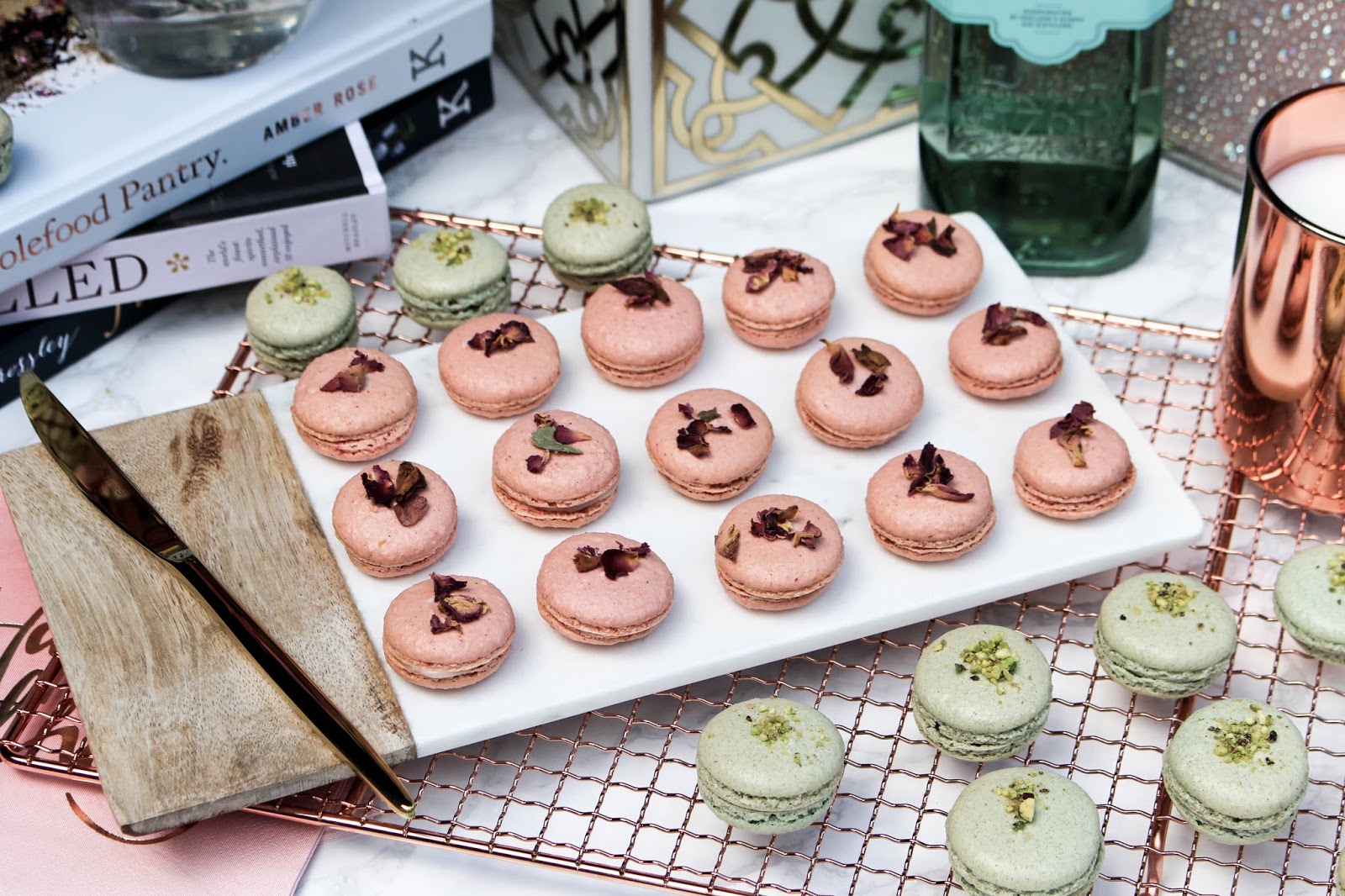 Macaron Flatlay Pretty Blog Photography Macaron Flatlay