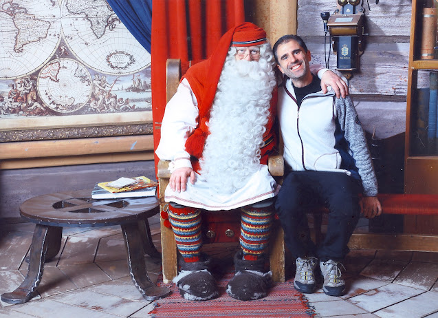 Foto con Babbo Natale-Rovaniemi