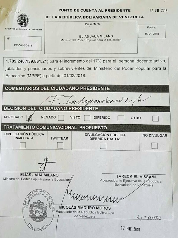 INFORMACION COMPLEMENTARIA SOBRE EL INCREMENTO DE 17% EN LOS SALARIOS DE LOS DOCENTES, A PARTIR DEL 1 DE FEBRERO DE 2018 INFORMACION COMPLEMENTARIA SOBRE EL INCREMENTO DE 17% EN LOS SALARIOS DE LOS DOCENTES, A PARTIR DEL 1 DE FEBRERO DE 2018
