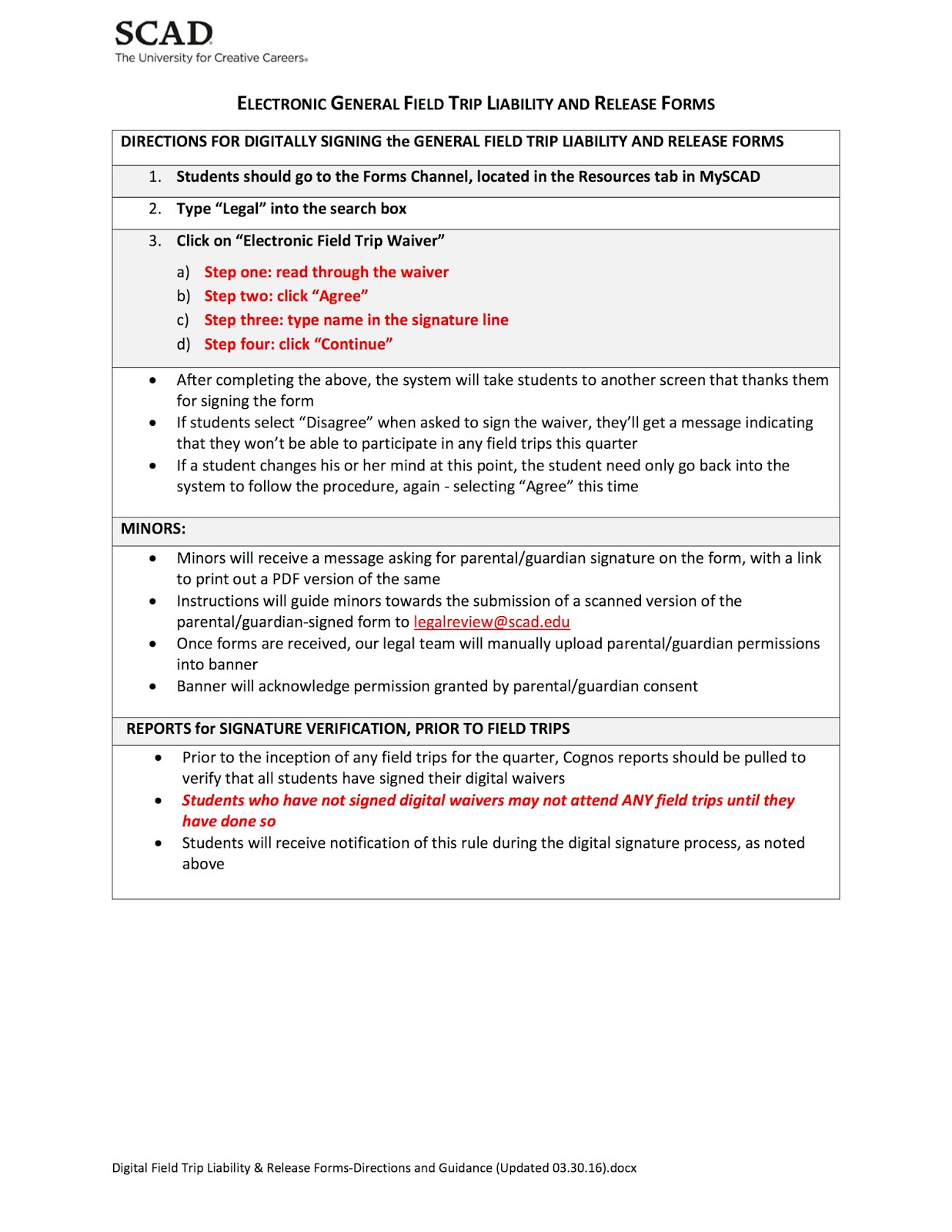 scad film 401 directing actors electornic field trip form instructions field trip forms