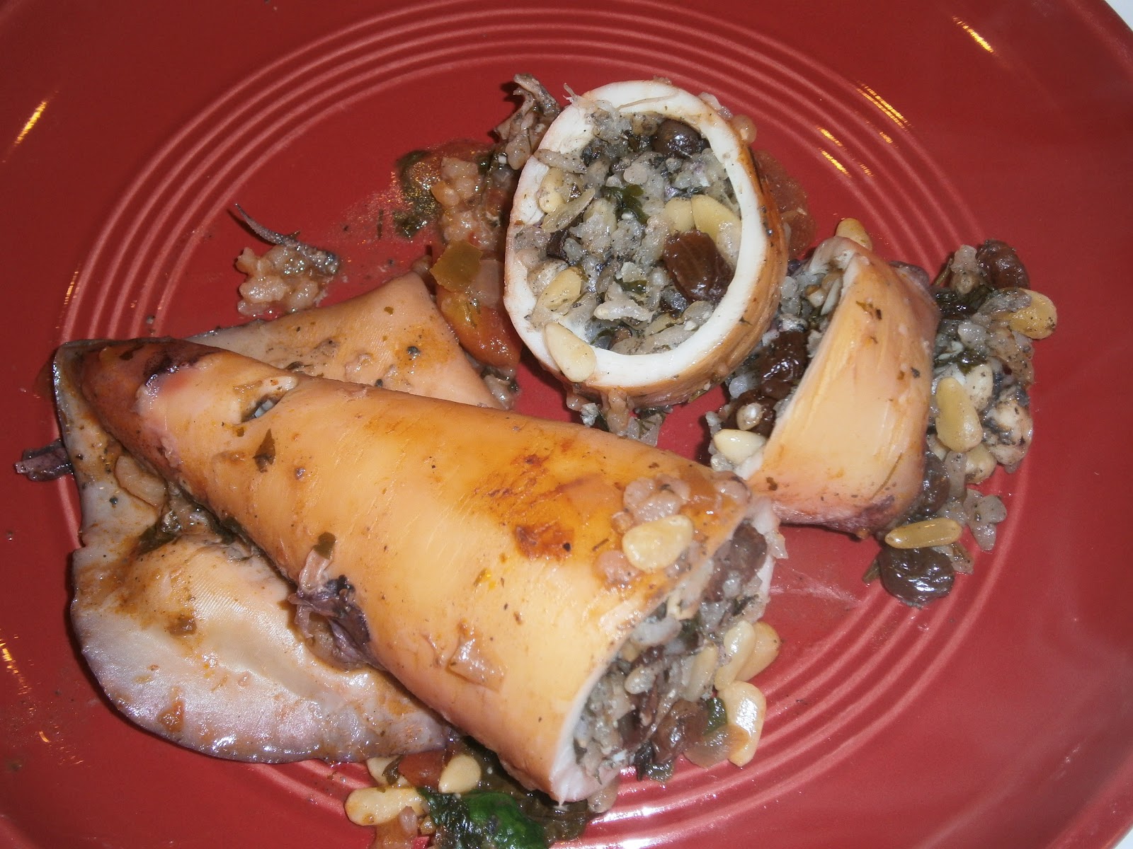 The Dump Cook STUFFED SQUID Kalamaria Yemista