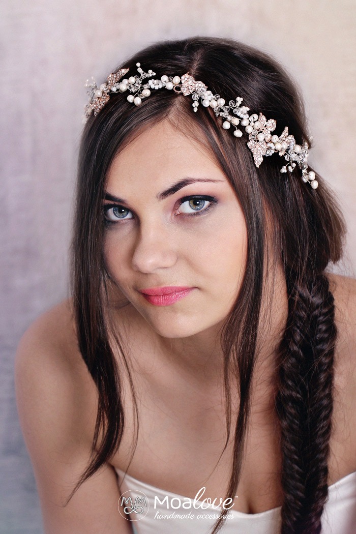Moa Love florystyczny wianek ślubny Madison Moa Love florystyczny wianek ślubny Madison, stylowe dodatki panny młodej, trendy ślubne 2017