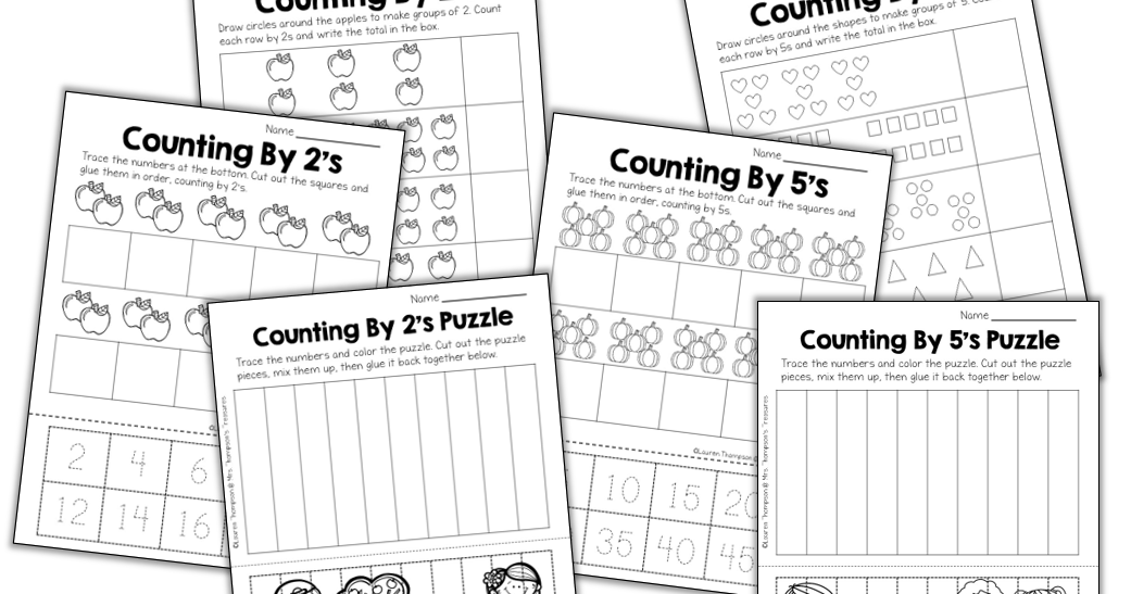 Classroom Freebies: Free Skip Counting Worksheets