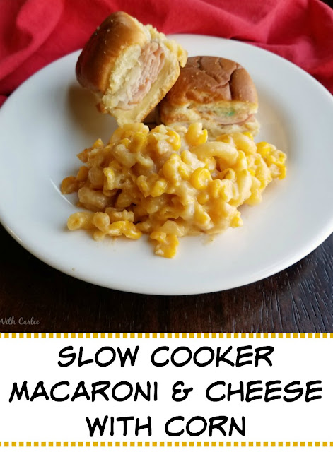 If you can't imagine corn in your macaroni and cheese, it's only because you haven't tried it yet. It is a fun way to have your starchy side and vegetable all in one. It is also a perfect low maintenance side dish for serving guests at a BBQ or perfectly easy to take to a potluck. If you can't imagine corn in your macaroni and cheese, it's only because you haven't tried it yet. It is a fun way to have your starchy side and vegetable all in one. It is also a perfect low maintenance side dish for serving guests at a BBQ or perfectly easy to take to a potluck.