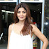 Shilpa Shetty Photos In White Top At Shelar Make Up Academy