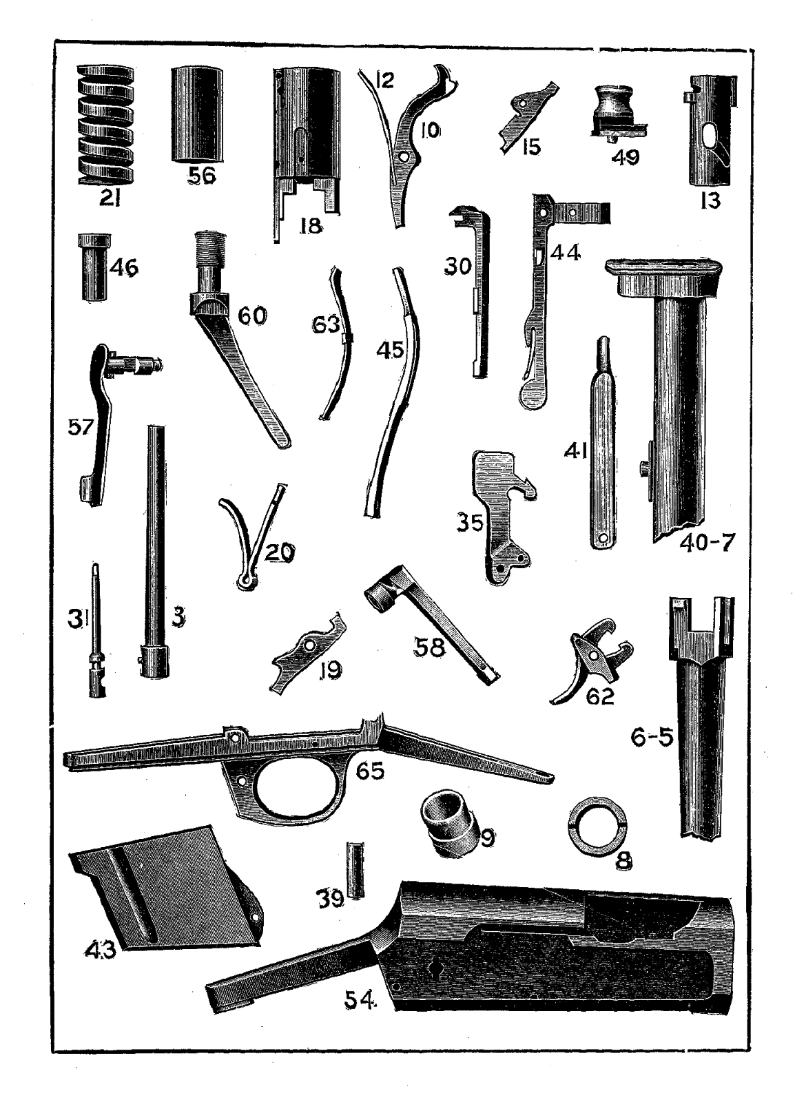 Digital Stamp Design Free Gun Parts Background Crafting Clip Art