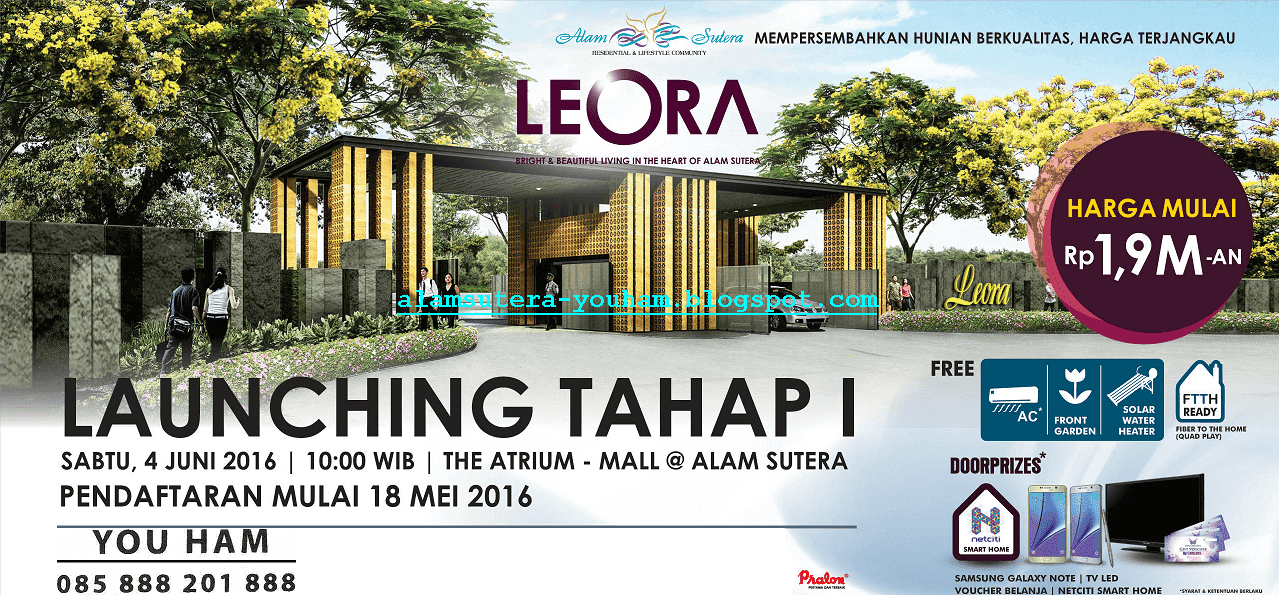 Alam Sutera - You Ham: Kompas - Launching Sutera Sitara Cluster Leora