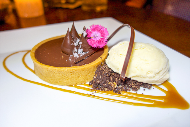 Salted Caramel Chocolate Tart at The Ritz Carlton Amelia Island, FL Salted Caramel Chocolate Tart at The Ritz Carlton Amelia Island, FL