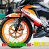 Sơn mâm xe Winner 150 màu cam Repsol