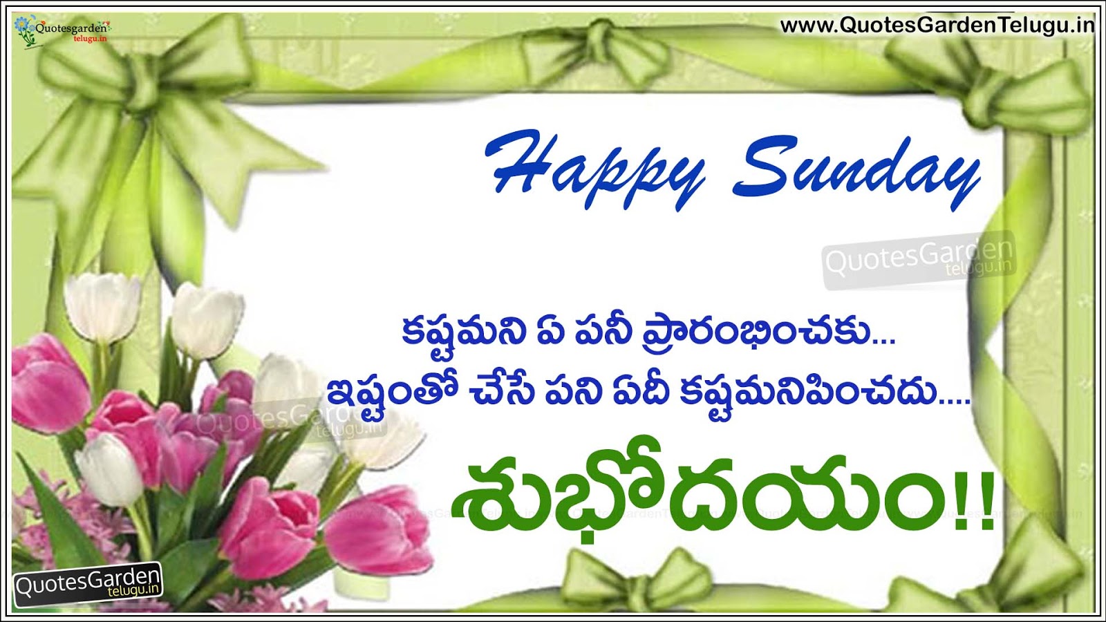 Best telugu Life quotes with happy sunday quotes | QUOTES GARDEN ...