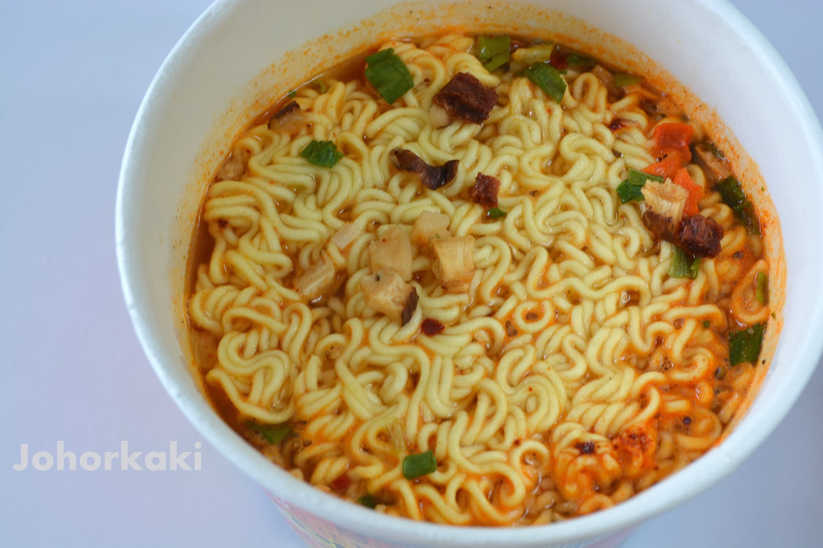 NongShim Shin Ramyun Spicy Mushroom Flavour Cup Instant Noodle Johor Kaki Travels for Food