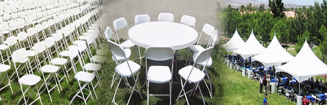 Folding chairs tables Larry