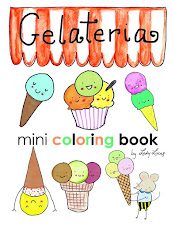 Kawaii Gelateria Coloring Book