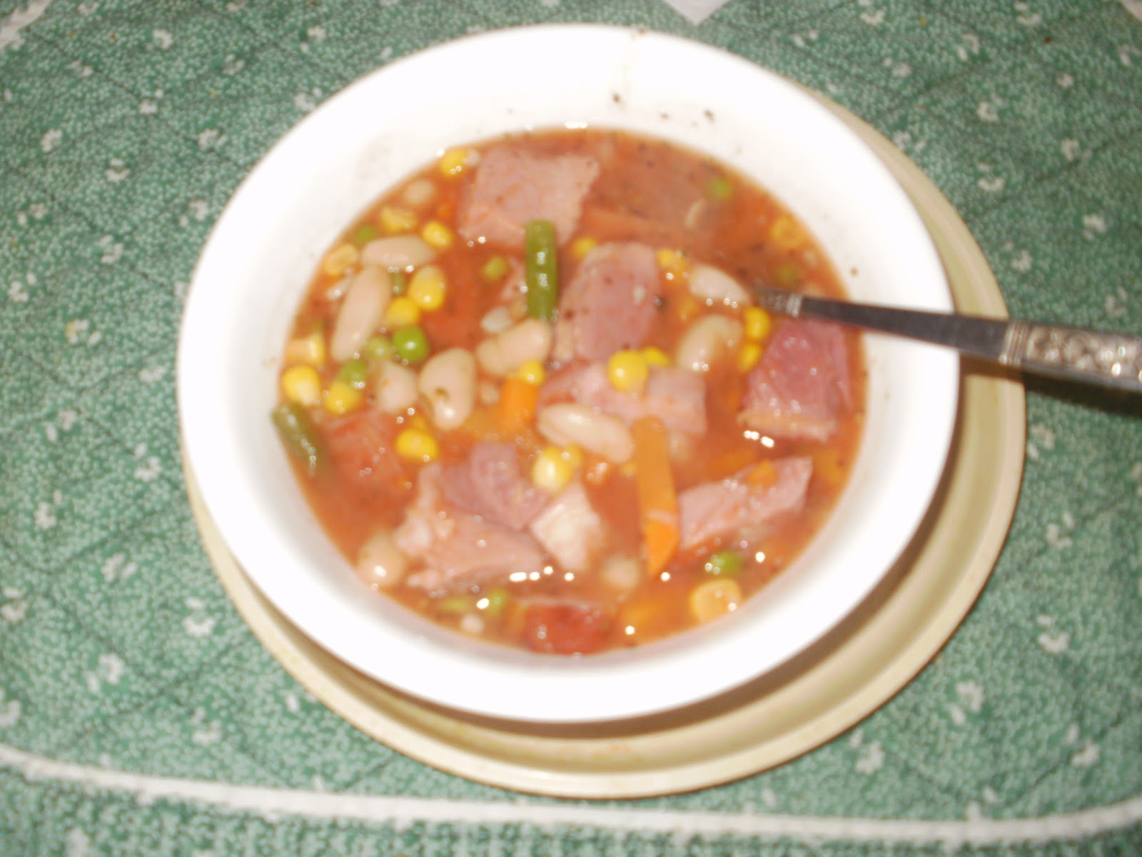 Marcy's Tastefully Simple Recipes Tuscan Ham & Bean Soup with Kale