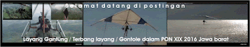 Layang Gantung / Terbang layang / Gontole dalam PON XIX 2016 Jawa Barat