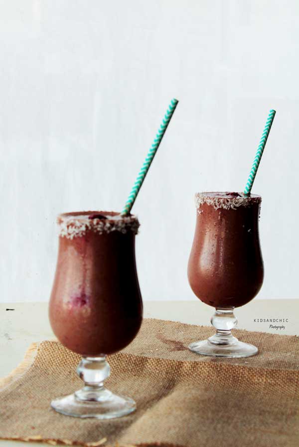 smothie de nocilla y leche de coco -kidsandchic-quebox -singluten