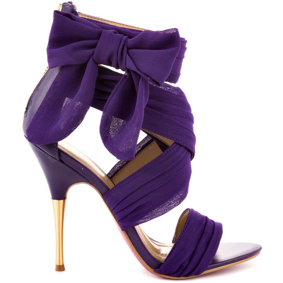 purple stiletto sandals