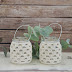 Idea: Canastitas recicladas al crochet / Crocheted and repurposed baskets
