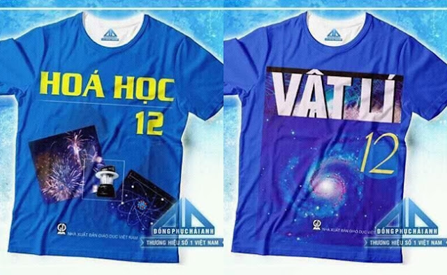 Đồng phục lớp in hình bìa sách giáo khoa Đồng phục lớp in hình bìa sách giáo khoa
